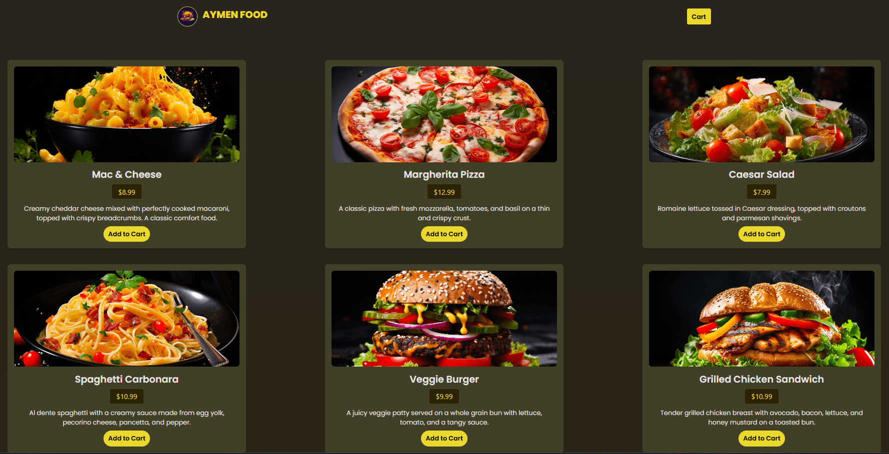 AymenFood screenshot 1