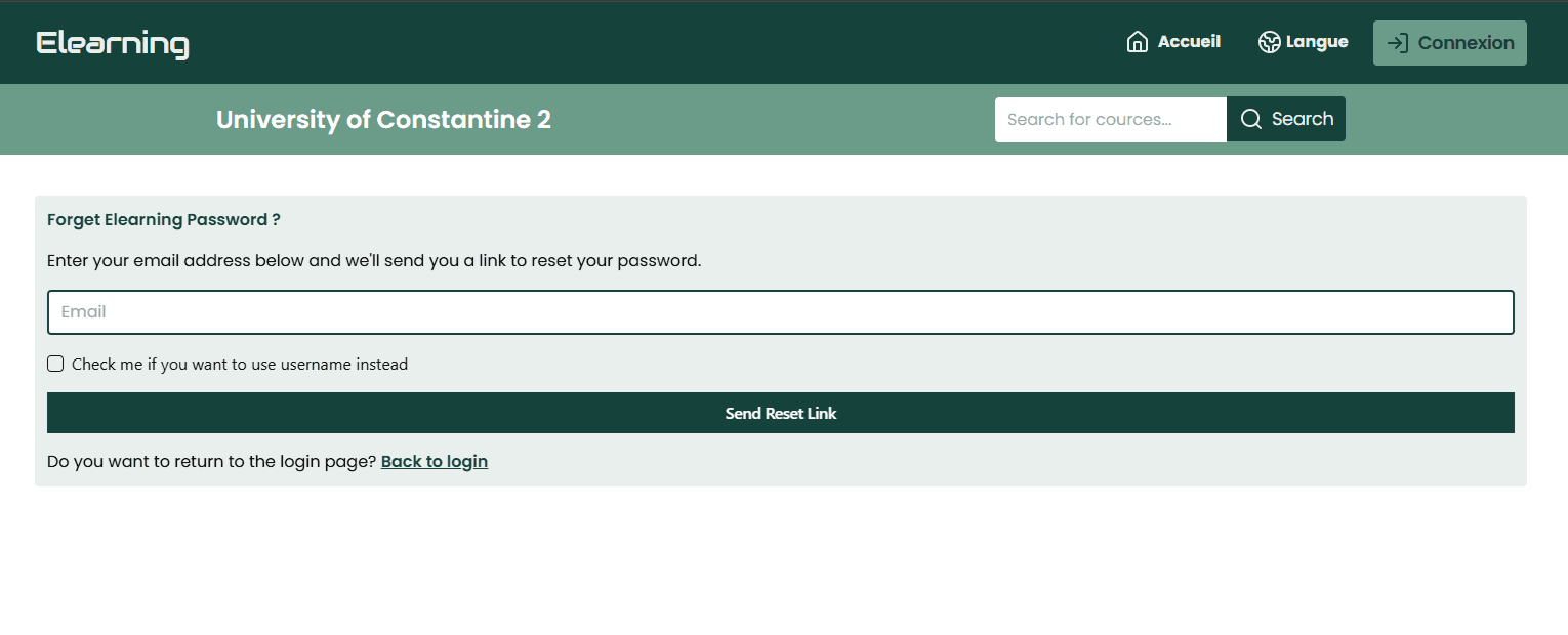E-Learning Platform screenshot 2