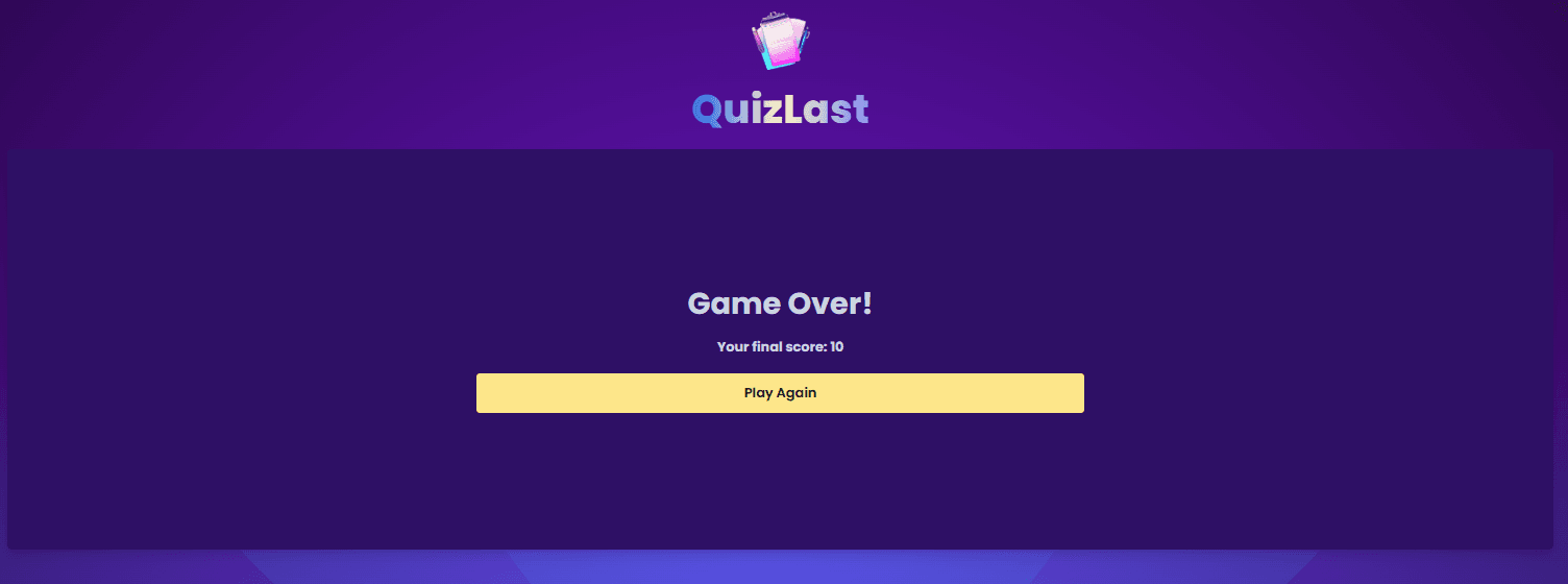 QuizLast screenshot 2